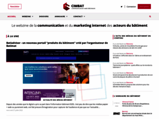 Capture du site http://www.cimbat.fr/