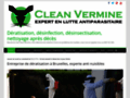 Capture du site http://www.clean-vermine.be