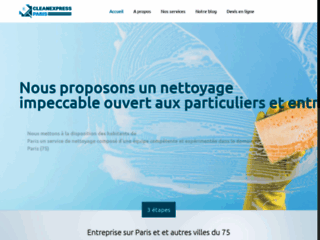 Capture du site http://www.cleanexpress-paris.fr