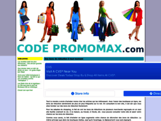 Capture du site http://www.codepromomax.com
