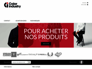 Capture du site http://www.color-industry.fr