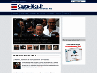 Capture du site http://www.costa-rica.fr