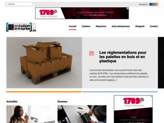 Capture du site http://www.creation-entreprise.fr