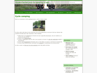 Capture du site http://www.cyclo-camping.fr