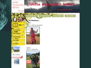 Capture du site http://www.delta-parapente-millau.com