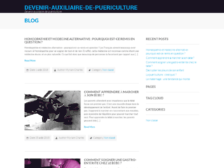Capture du site http://www.devenir-auxiliaire-de-puericulture.fr