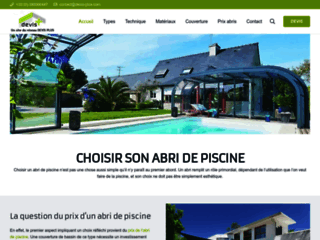 Capture du site http://www.devis-abri-de-piscine.fr/