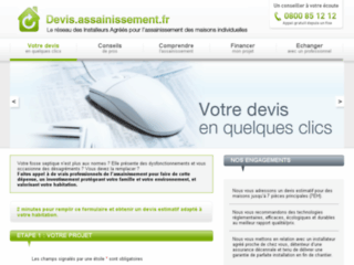 Capture du site http://www.devis-assainissement.fr