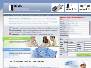 Capture du site http://www.devis-portail-automatique.fr/