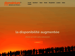 Capture du site http://www.domainium.fr/