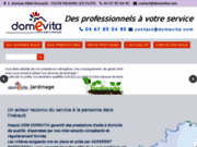 screenshot http://www.domevita.com Services à la personnes et aide à domicile à Montpellier et sa périphérie