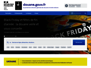Site internet de la Douane