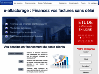 Capture du site http://www.e-affacturage.fr