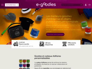 Capture du site http://www.e-goodies.fr