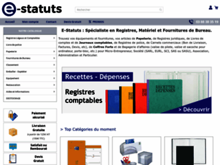 Capture du site http://www.e-statuts.com/