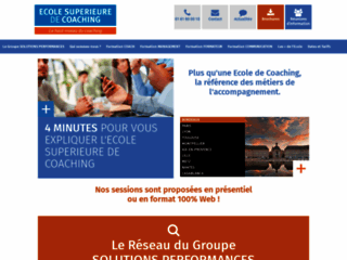 Capture du site http://www.ecole-superieure-coaching.com/
