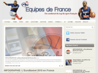Capture du site http://www.equipes-de-france.fr/