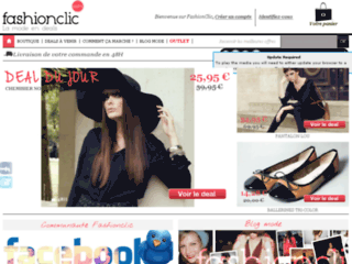 Capture du site http://www.fashionclic.com