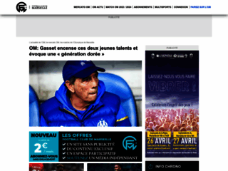 Capture du site http://www.footballclubdemarseille.fr/
