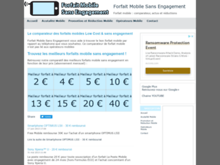 Capture du site http://www.forfait-mobile-sans-engagement.fr