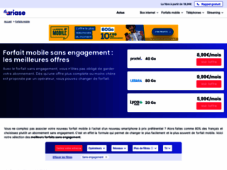 Capture du site http://www.forfaits-sans-engagement.fr/