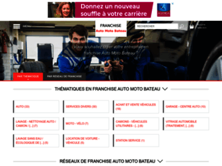 Capture du site http://www.franchise-auto-moto-bateau.fr