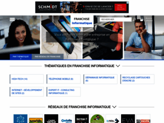 Capture du site http://www.franchise-informatique.fr