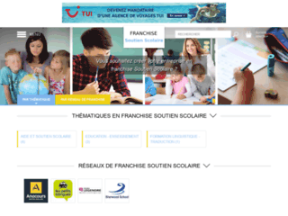 Capture du site http://www.franchise-soutien-scolaire.fr