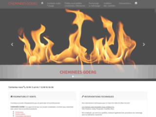 Capture du site http://www.goerg-cheminees.fr/index.php