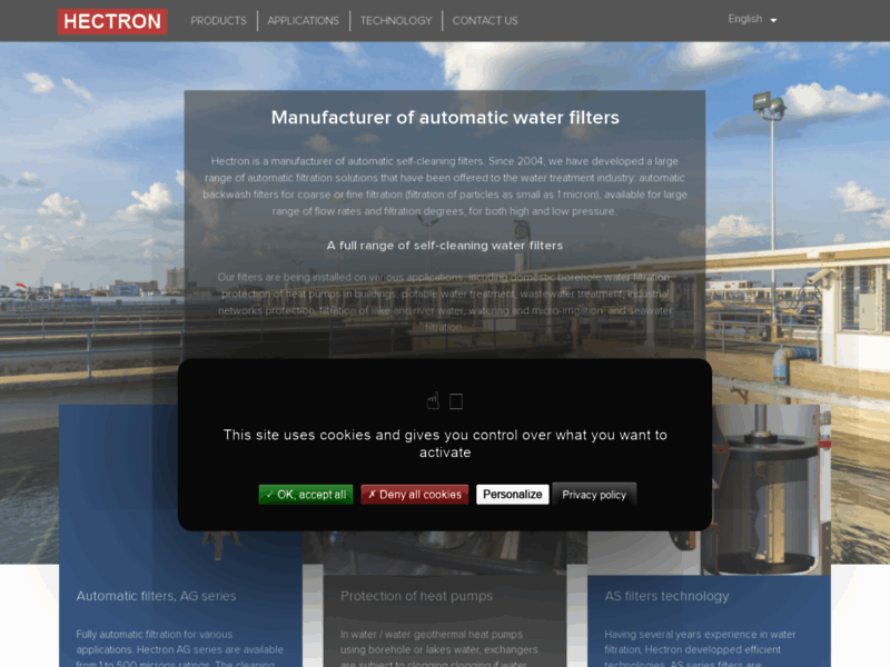 Filtre pour eau, forage, industrie-Hectron Filtration