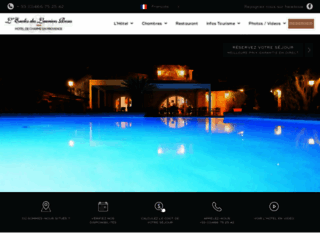 Capture du site http://www.hotel-lauriersroses.com/
