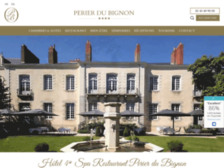 Capture du site http://www.hotel-perier-du-bignon.fr
