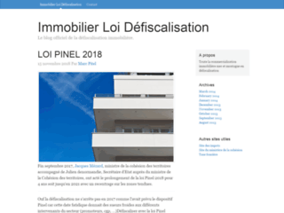 Capture du site http://www.immobilier-loi-defiscalisation.fr