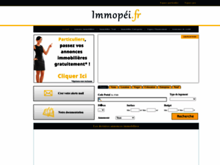 Capture du site http://www.immopei.fr