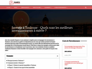 Capture du site http://www.investir-toulouse.fr