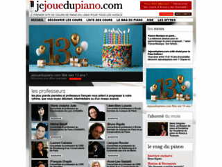 Capture du site http://www.jejouedupiano.com