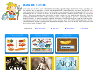 Capture du site http://www.jeux-de-ferme.net