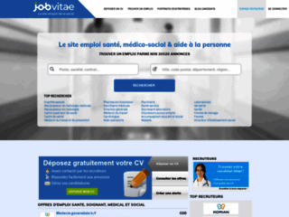 Capture du site http://www.jobvitae.fr