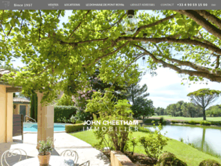 Capture du site http://www.johncheetham-immobilier.com