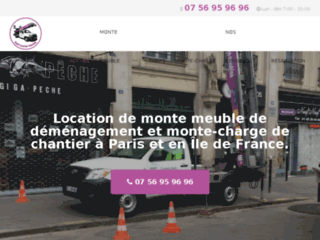 Location de monte meubles et monte-charge à Paris