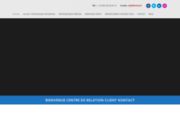 screenshot http://www.kontact.fr centre d appels kontact : permanence téléphonique, agenda en ligne, référencement de sites web, …