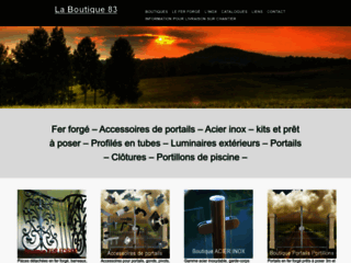 Capture du site http://www.laboutique83.com