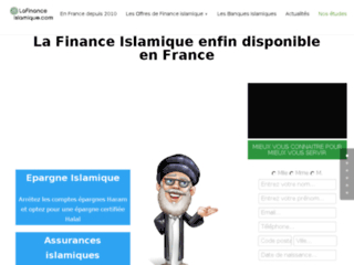 Capture du site http://www.lafinanceislamique.com
