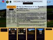 screenshot http://www.lamaisondezelie.net Gites Le Pressoir et La Petite Maison en Bourgogne Sud à 12km de Chalon