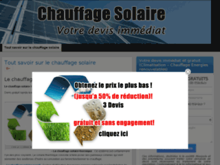 Capture du site http://www.le-chauffage-solaire.fr