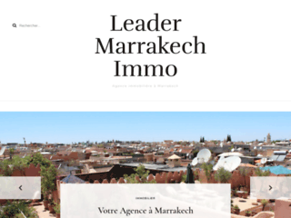 Capture du site http://www.leadermarrakech-immo.com