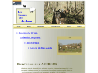 Capture du site http://www.les-archous.fr