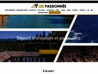 Capture du site http://www.lespassionnes.fr