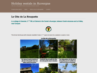 Capture du site http://www.location-vacances-auvergne.fr