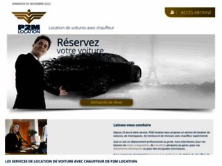 Capture du site http://www.location-voiture-chauffeur.fr/